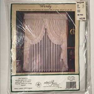 WHITE PANEL CURTAIN by Hofmann Laces Limited